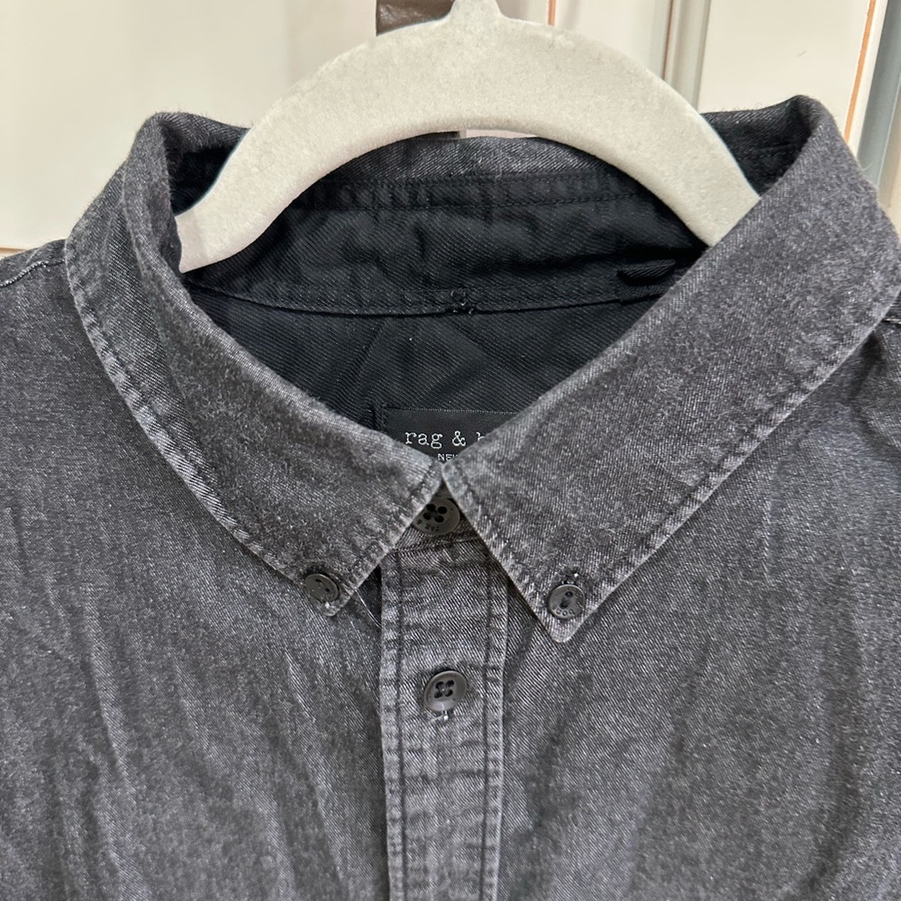 Rag & Bone Matthew Denim Button Front Shirt - image 5